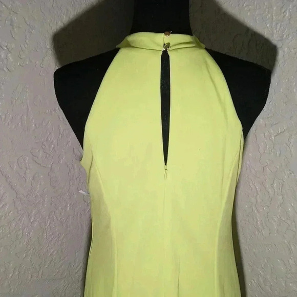 Julia Jordan Twist Halter Neck Sleeveless Stretch Crepe Sheath Midi Dress - Picture 4 of 8